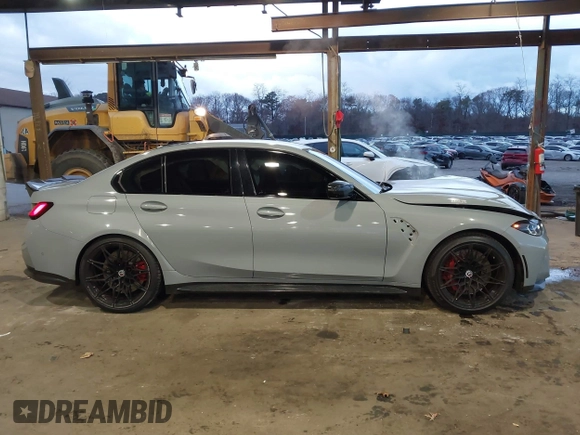 2023 BMW M3 Competition xDrive with VIN WBS43AY03PFP13218, listed as a IAAI auction lot 40936588 with 26,610 mi miles and . Bid and sale history available at DreamBid. Image 13.
