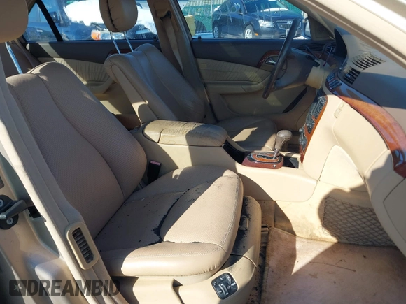 2002 Mercedes-Benz S-Class 4.3L with VIN WDBNG70J92A241196, listed as a IAAI auction lot 41614084 with 0 mi miles. Bid and sale history available at carsss.com. Image 5.