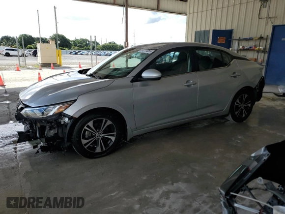 2021 Nissan Sentra SV z VIN 3N1AB8CV4MY290956, wystawiony jako Copart lot #57777055 z przebiegiem 37 856 mil mil oraz Szkoda całkowita • Salvage title. Historia ofert i sprzedaży dostępna na DreamBid. Obrazek 1.