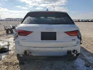 2020 Audi Q3 S line Prestige with VIN WA1FECF37L1043998, listed as a Copart auction lot 89387045 with 26,952 mi miles and Salvage Title. Bid and sale history available at carsss.com. Image 6.