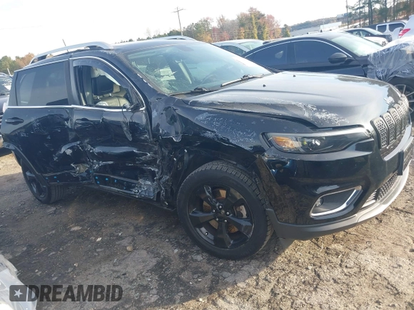 2019 Jeep Cherokee Limited with VIN 1C4PJLDB9KD129214, listed as a IAAI auction lot 40960156 with 55,083 mi miles and . Bid and sale history available at DreamBid. Image 1.
