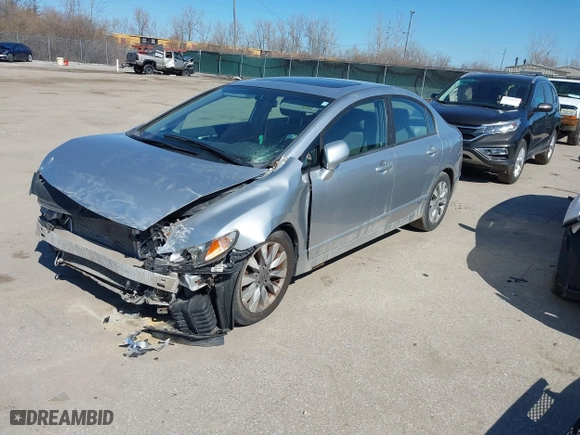 2010 Honda Civic Sdn EX with VIN 19XFA1F84AE026748, listed as a IAAI auction lot 41757095 with 189,325 mi miles. Bid and sale history available at carsss.com. Image 2.