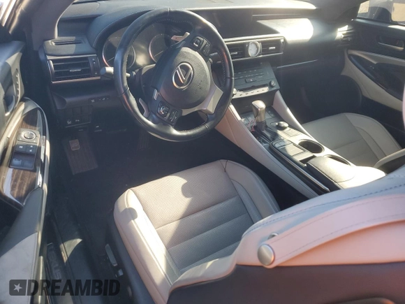 2016 Lexus RC 300 F Sport with VIN JTHSM5BC1G5000439, listed as a Copart auction lot 50539755 with 36,401 mi miles and Salvage Title. Bid and sale history available at DreamBid. Image 8.