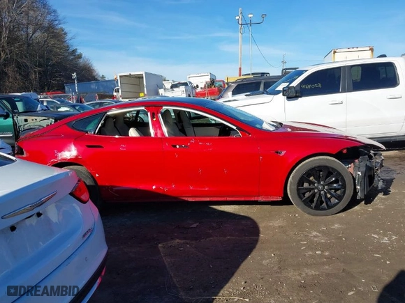 2017 Tesla Model S 100D with VIN 5YJSA1E20HF230401, listed as a IAAI auction lot 41138332 with 110,618 mi miles. Bid and sale history available at carsss.com. Image 14.