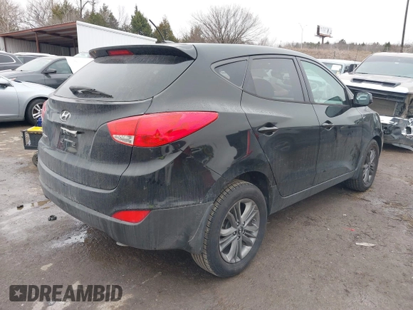 2015 Hyundai Tucson GLS with VIN KM8JT3AF6FU025479, listed as a IAAI auction lot 41498861 with 110,609 mi miles and . Bid and sale history available at DreamBid. Image 4.