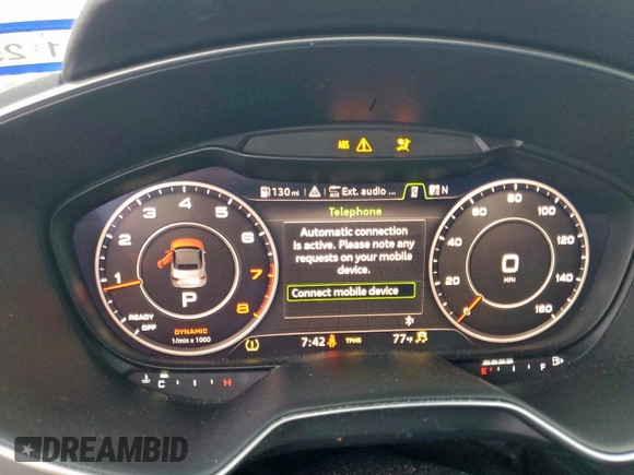 2017 Audi TT Roadster z VIN TRUT5CFV0H1012695, wystawiony jako Copart lot #57881695 z przebiegiem 87 580 mil mil oraz Szkoda całkowita • Salvage title. Historia ofert i sprzedaży dostępna na DreamBid. Obrazek 9.