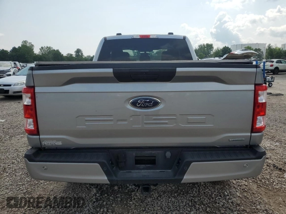 2023 Ford F-150 XL with VIN 1FTEX1EP9PKE34381, listed as a Copart auction lot 63938505 with 13,933 mi miles and Salvage title. Bid and sale history available at DreamBid. Image 6.