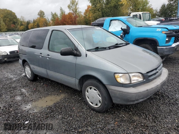 2000 Toyota Sienna CE with VIN 4T3GF19C6YU223277, listed as a Copart auction lot 78851224 with 229,405 mi miles and Salvage Title. Bid and sale history available at carsss.com. Image 4.