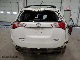 2014 Toyota RAV4 Limited with VIN 2T3DFREV1EW206987, listed as a Copart auction lot 54380345 with 0 mi miles and Non Repairable. Bid and sale history available at carsss.com. Image 6.