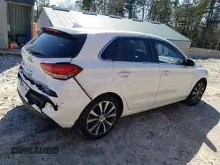2018 Hyundai Elantra GT with VIN KMHH35LE8JU024888, listed as a Copart auction lot 46637144 with 76,454 mi miles and Salvage Title. Bid and sale history available at carsss.com. Image 3.