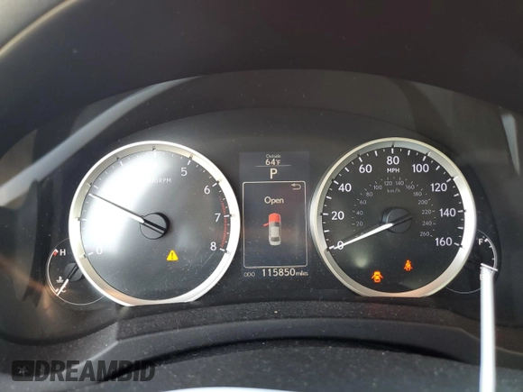 2015 Lexus IS 250 with VIN JTHCF1D2XF5017427, listed as a Copart auction lot 49825695 with 115,850 mi miles and Salvage Title. Bid and sale history available at DreamBid. Image 9.