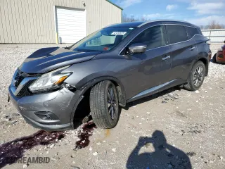 2015 Nissan Murano SL with VIN 5N1AZ2MH9FN239138, listed as a Copart auction lot 42458835 with 209,319 mi miles and Salvage Title. Bid and sale history available at carsss.com. Image 1.