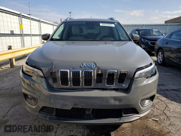 2021 Jeep Cherokee Latitude Plus with VIN 1C4PJLLB9MD116340, listed as a Copart auction lot 50639605 with 60,700 mi miles and Salvage title. Bid and sale history available at DreamBid. Image 5.