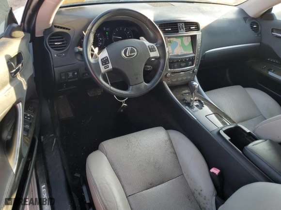 2011 Lexus IS 250C with VIN JTHFF2C24B2519205, listed as a Copart auction lot 73739614 with 60986 miles and Salvage Title. Bid and sale history available at carsss.com. Image 8.