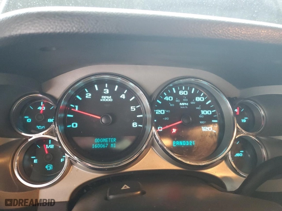 2007 Chevrolet Silverado 1500 LTZ with VIN 2GCEK133271633805, listed as a Copart auction lot 44449535 with 160,067 mi miles and Salvage Title. Bid and sale history available at carsss.com. Image 9.