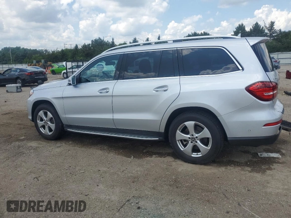 2018 Mercedes-Benz GLS 450 with VIN 4JGDF6EE2JB038550, listed as a Copart auction lot 61177375 with 74,624 mi miles and Salvage title. Bid and sale history available at DreamBid. Image 2.