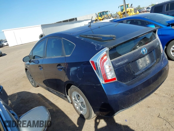 2012 Toyota Prius One with VIN JTDKN3DU6C1508691, listed as a IAAI auction lot 42137990 with 271,382 mi miles. Bid and sale history available at carsss.com. Image 3.
