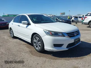 2014 Honda Accord LX z VIN 1HGCR2F3XEA157330, wystawiony jako IAAI lot #41669608 z przebiegiem 75 425 mil mil oraz . Historia ofert i sprzedaży dostępna na DreamBid. Obrazek 1.