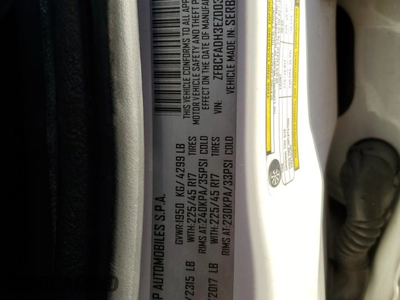2014 FIAT 500L Trekking with VIN ZFBCFADH3EZ003868, listed as a Copart auction lot 88473055 with 102,132 mi miles and Salvage Title. Bid and sale history available at DreamBid. Image 13.