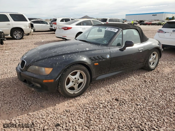 1996 BMW 3-Series Z3 with VIN 4USCH7320TLB74792, listed as a Copart auction lot 82756194 with 158,904 mi miles and Clean Title. Bid and sale history available at carsss.com. Image 1.