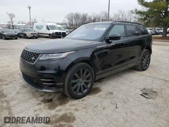 2018 Land Rover Range Rover Velar R-Dynamic HSE with VIN SALYM2RN1JA734734, listed as a Copart auction lot 43582705 with 126,457 mi miles and Clean Title. Bid and sale history available at carsss.com. Image 1.