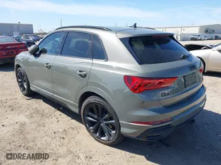 2020 Audi Q3 S line Premium Plus with VIN WA1EECF38L1089559, listed as a IAAI auction lot 41715264 with 74,192 mi miles. Bid and sale history available at carsss.com. Image 3.