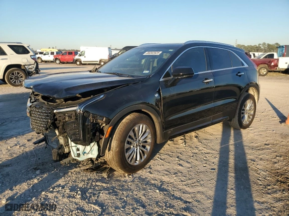 2024 Cadillac XT4 FWD Premium Luxury with VIN 1GYFZCR49RF122982, listed as a Copart auction lot 89202525 with 0 mi miles and Salvage Title. Bid and sale history available at carsss.com. Image 1.