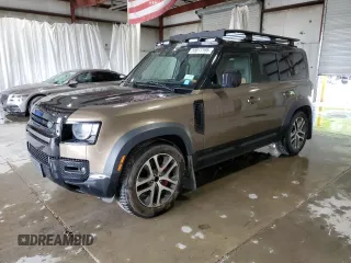2023 Land Rover Defender X with VIN SALEX7EU8P2140939, listed as a Copart auction lot 55811195 with 33,446 mi miles and Salvage title. Bid and sale history available at DreamBid. Image 1.