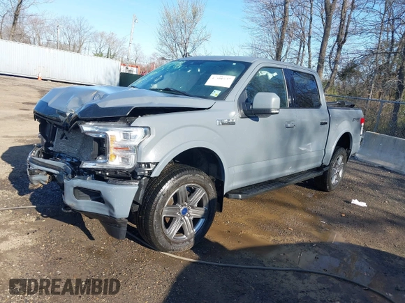 2020 Ford F-150 XL with VIN 1FTEW1E43LKE14873, listed as a IAAI auction lot 41866137 with 92,109 mi miles. Bid and sale history available at carsss.com. Image 2.