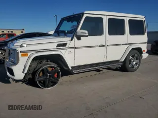 2014 Mercedes-Benz G-Class G 63 AMG with VIN WDCYC7DFXEX216271, listed as a Copart auction lot 42765135 with 59,864 mi miles and Salvage Title. Bid and sale history available at carsss.com. Image 1.