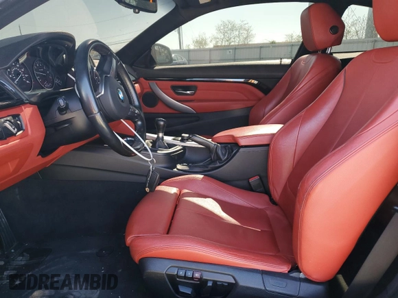 2015 BMW 4 Series 428i with VIN WBA3N3C55FF712918, listed as a Copart auction lot 53373025 with 64,638 mi miles and Salvage title. Bid and sale history available at DreamBid. Image 7.