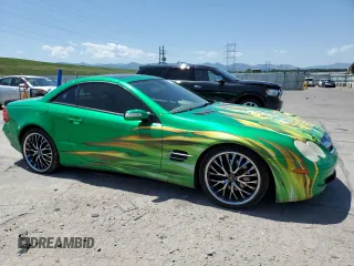 2006 Mercedes-Benz SL 500 with VIN WDBSK75F06F109541, listed as a Copart auction lot 61430545 with 106,428 mi miles and Salvage title. Bid and sale history available at DreamBid. Image 4.