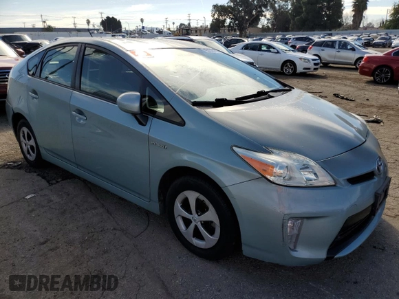 2013 Toyota Prius One with VIN JTDKN3DU8D5612478, listed as a Copart auction lot 46039855 with 141,195 mi miles and Salvage Title. Bid and sale history available at DreamBid. Image 4.