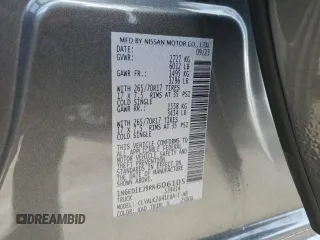 2024 Nissan Frontier Pro-X z VIN 1N6ED1EJ9RN606105, wystawiony jako Copart lot #83247314 z przebiegiem 4 296 mil mil oraz Szkoda całkowita • Salvage title. Historia ofert i sprzedaży dostępna na DreamBid. Obrazek 14.