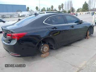 2017 Acura TLX V6 w/Technology Pkg with VIN 19UUB3F5XHA001728, listed as a IAAI auction lot 41688662 with 1 mi miles. Bid and sale history available at carsss.com. Image 4.