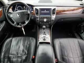 2012 Hyundai Equus Signature with VIN KMHGH4JH3CU055327, listed as a Copart auction lot 44697385 with 157,183 mi miles and Salvage Title. Bid and sale history available at DreamBid. Image 8.