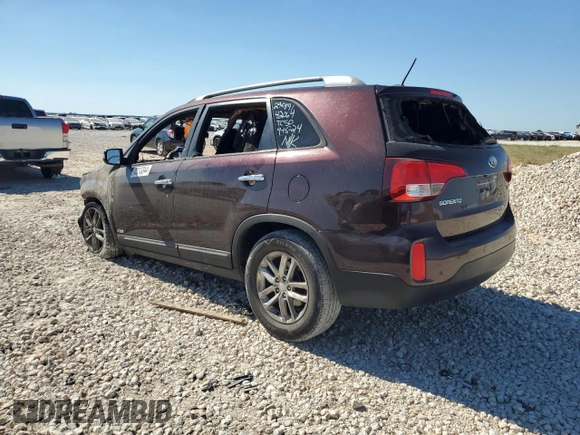 2014 Kia Sorento LX with VIN 5XYKTCA68EG465194, listed as a Copart auction lot 72213344 with 0 mi miles and Non Repairable. Bid and sale history available at carsss.com. Image 2.