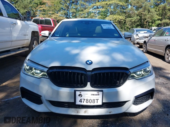 2019 BMW 5 Series 540i xDrive with VIN WBAJE7C52KWW14938, listed as a IAAI auction lot 40177765 with 57,722 mi miles and . Bid and sale history available at carsss.com. Image 12.