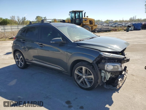 2019 Hyundai Kona Limited with VIN KM8K33A54KU225248, listed as a Copart auction lot 48243955 with 45,386 mi miles and Non Repairable. Bid and sale history available at carsss.com. Image 4.