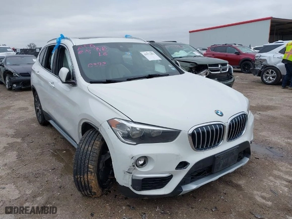 2019 BMW X1 xDrive28i with VIN WBXHT3C51K5L90392, listed as a IAAI auction lot 41571403 with 96,732 mi miles. Bid and sale history available at carsss.com. Image 1.