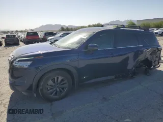2022 Nissan Pathfinder SV with VIN 5N1DR3BA2NC251179, listed as a Copart auction lot 56920045 with 21,981 mi miles and Salvage title. Bid and sale history available at DreamBid. Image 1.