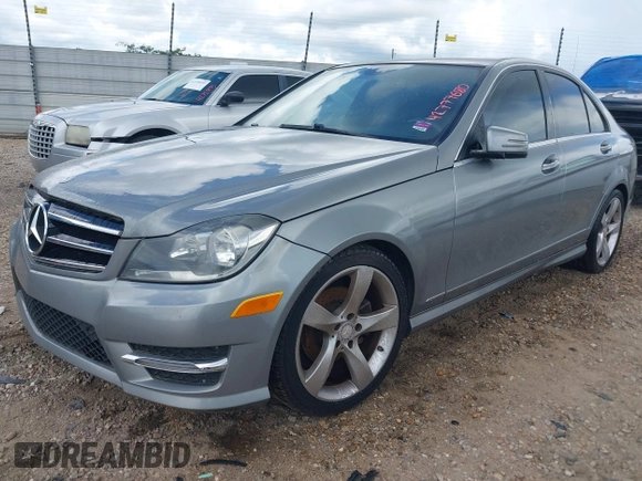 2014 Mercedes-Benz C 250 Sport with VIN WDDGF4HB7EA966475, listed as a IAAI auction lot 42777680 with 148,432 mi miles and . Bid and sale history available at DreamBid. Image 2.
