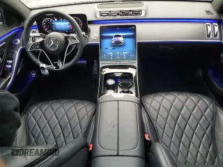 2023 Mercedes-Benz S 580 with VIN W1K6G7GB0PA184579, listed as a Copart auction lot 50176075 with 8,766 mi miles and Salvage Title. Bid and sale history available at DreamBid. Image 8.