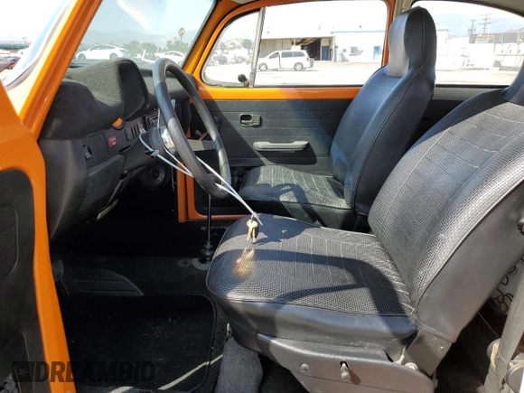 1974 Volkswagen Beetle with VIN 1342582192, listed as a Copart auction lot 61535715 with 12,629 mi miles and Clean title. Bid and sale history available at DreamBid. Image 7.
