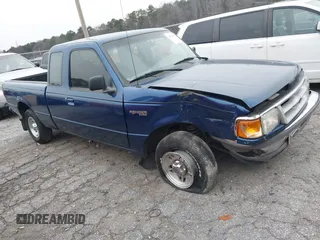 1997 Ford Ranger XL with VIN 1FTCR14U2VTA78677, listed as a IAAI auction lot 41584486 with 287,480 mi miles. Bid and sale history available at carsss.com. Image 1.