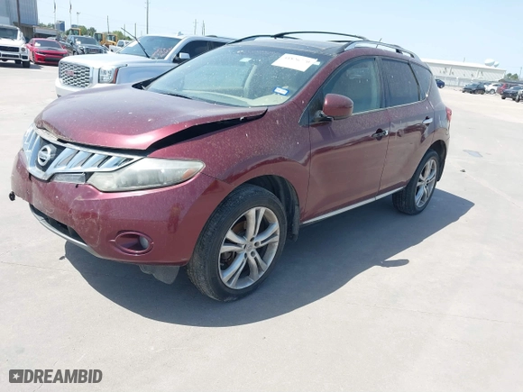 2010 Nissan Murano LE with VIN JN8AZ1MW2AW123753, listed as a IAAI auction lot 41826770 with 240,165 mi miles. Bid and sale history available at carsss.com. Image 2.