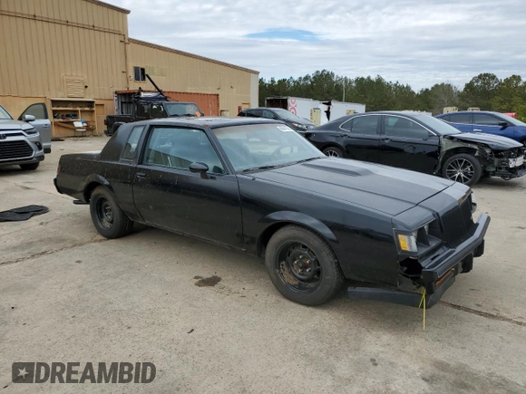 1987 Buick Regal with VIN 1G4GJ1179HP428886, listed as a Copart auction lot 88641365 with 1,648 mi miles and Clean Title. Bid and sale history available at DreamBid. Image 4.