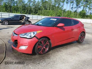 2013 Hyundai Veloster w/Red Int with VIN KMHTC6AD8DU116694, listed as a Copart auction lot 58502665 with 79,350 mi miles and Salvage title. Bid and sale history available at DreamBid. Image 1.
