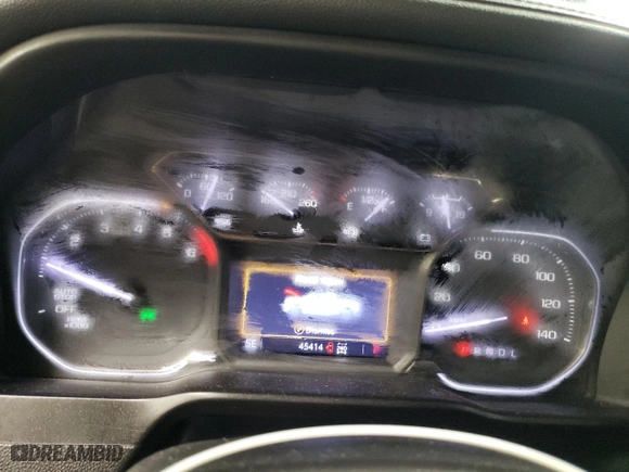 2020 GMC Sierra 1500 SLT with VIN 3GTU9DED9LG427879, listed as a Copart auction lot 44210895 with 45,414 mi miles and Salvage Title. Bid and sale history available at carsss.com. Image 9.