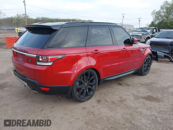2014 Land Rover Range Rover Sport Supercharged with VIN SALWR2EF1EA314744, listed as a IAAI auction lot 42134127 with 77,569 mi miles and . Bid and sale history available at DreamBid. Image 4.